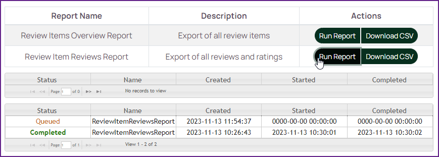 01-Review Item Reviews Report Queued.png